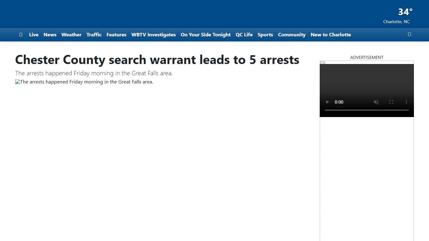 Chester County search warrant leads to 5 arrests
